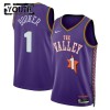 NBA Børn Trøje Phoenix Suns Devin Booker 2024-25 Nike City Edition Lilla Swingman